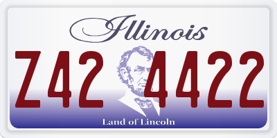 IL license plate Z424422