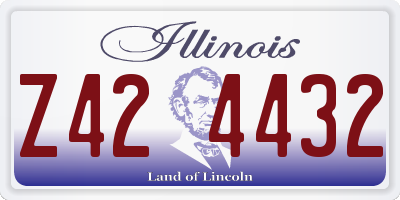 IL license plate Z424432