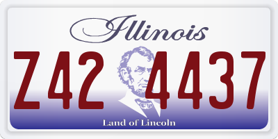 IL license plate Z424437