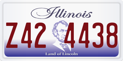 IL license plate Z424438