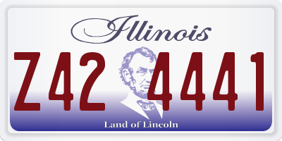IL license plate Z424441