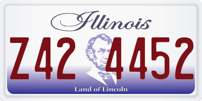 IL license plate Z424452