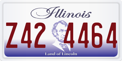 IL license plate Z424464