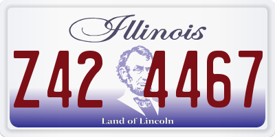 IL license plate Z424467