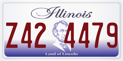 IL license plate Z424479