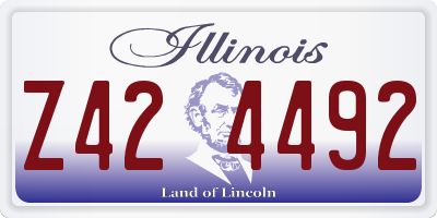 IL license plate Z424492