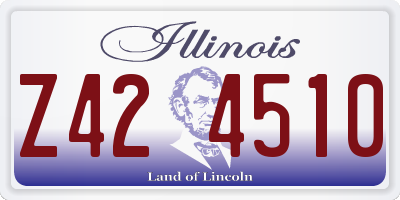 IL license plate Z424510