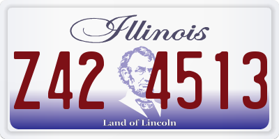 IL license plate Z424513
