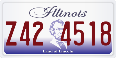 IL license plate Z424518