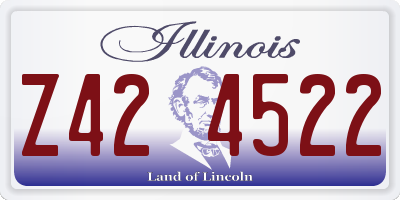 IL license plate Z424522