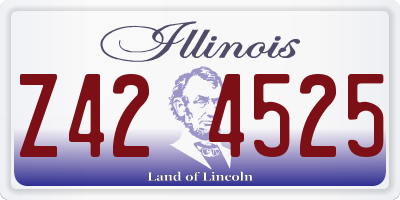 IL license plate Z424525