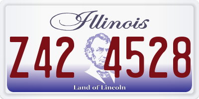 IL license plate Z424528