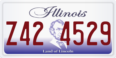IL license plate Z424529
