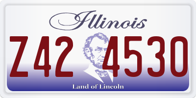 IL license plate Z424530