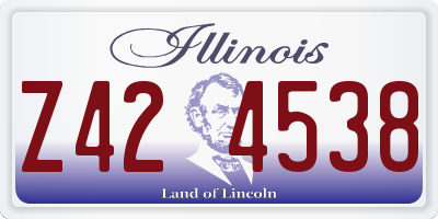 IL license plate Z424538