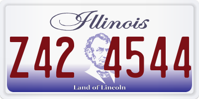 IL license plate Z424544