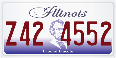 IL license plate Z424552