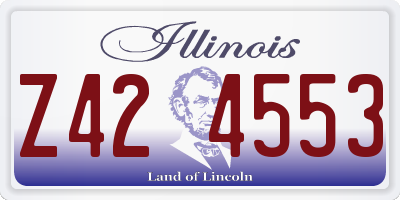 IL license plate Z424553