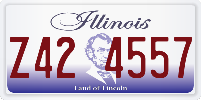 IL license plate Z424557