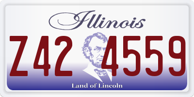 IL license plate Z424559
