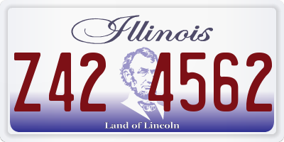 IL license plate Z424562