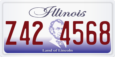 IL license plate Z424568