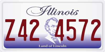 IL license plate Z424572