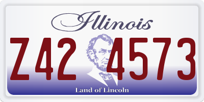 IL license plate Z424573