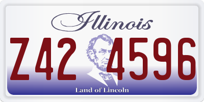 IL license plate Z424596