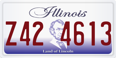 IL license plate Z424613