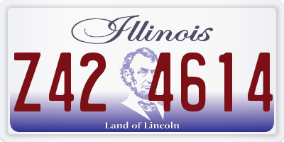 IL license plate Z424614