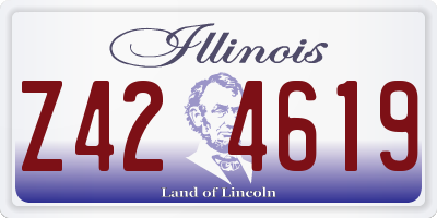 IL license plate Z424619