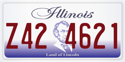 IL license plate Z424621