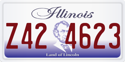 IL license plate Z424623