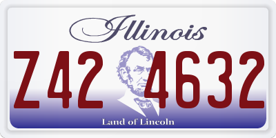 IL license plate Z424632