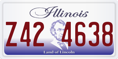 IL license plate Z424638