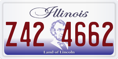 IL license plate Z424662