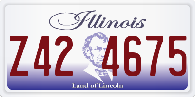 IL license plate Z424675