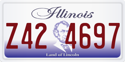 IL license plate Z424697