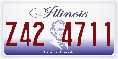 IL license plate Z424711