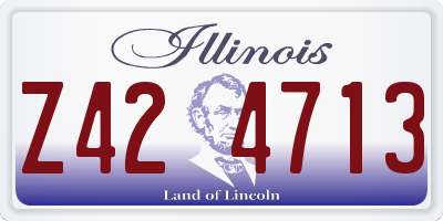 IL license plate Z424713