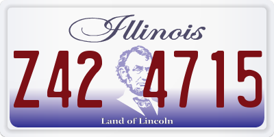 IL license plate Z424715