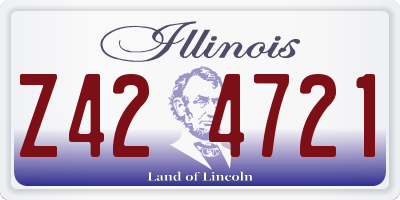 IL license plate Z424721