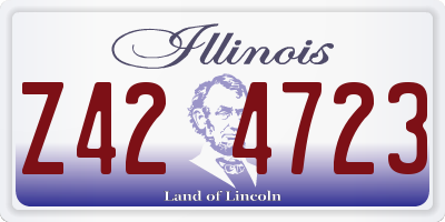 IL license plate Z424723