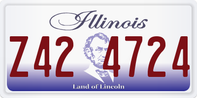IL license plate Z424724