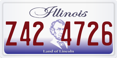 IL license plate Z424726