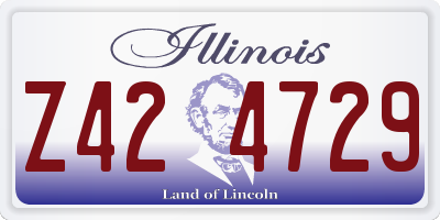 IL license plate Z424729