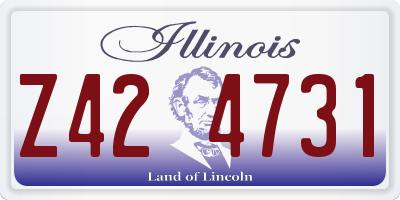 IL license plate Z424731