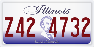 IL license plate Z424732