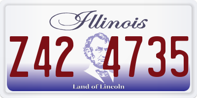 IL license plate Z424735